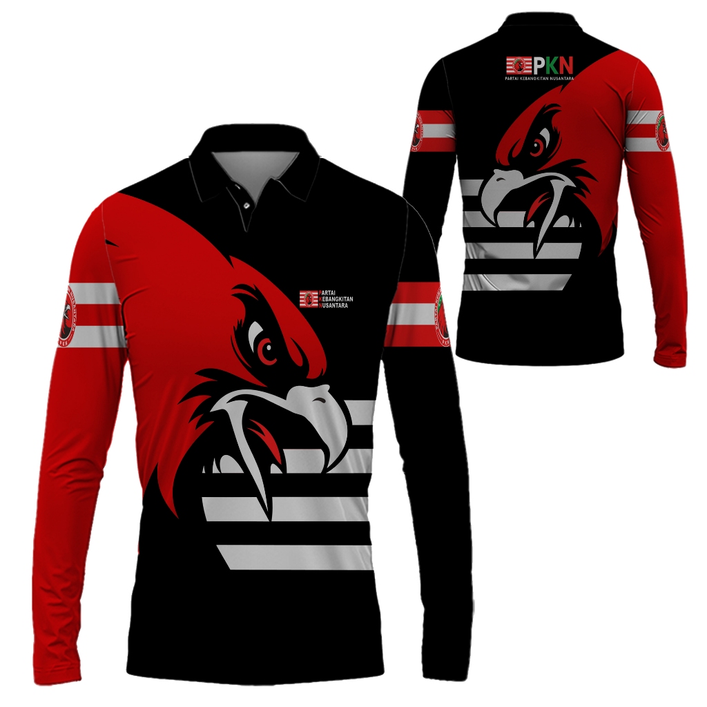 Baju Pria Partai PKN Kaos Berkerah Partai PKN Fullprint
