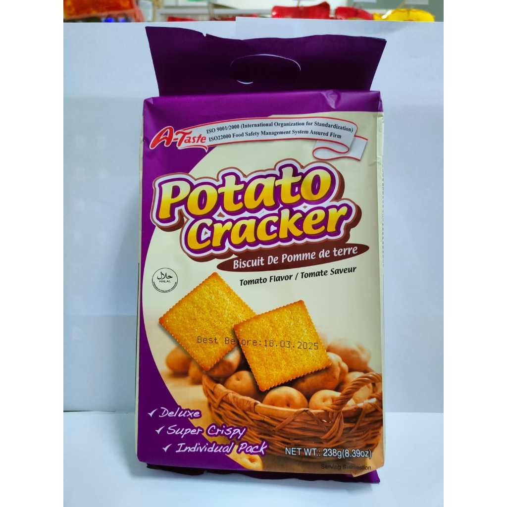 

RB A Taste Potato Cracker 238gr Biskuit Kentang Original Potato