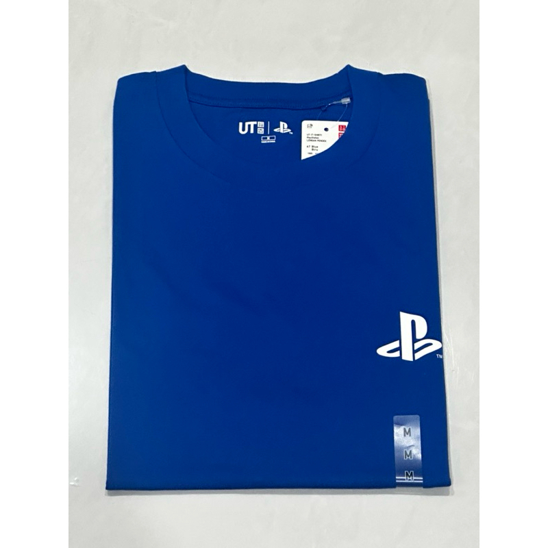 Kaos Uniqlo UT x Playstation Size M Biru (BNWT) Tag Lengkap Original 100%