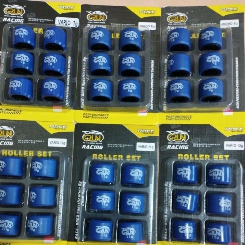 CRUN ROLLER RACING VARIO /BEAT FI 7GR 8GR 9GR 10GR 11GR 12GRAM /VARIO 110 LAMA TECHNO FI /BEAT POP F