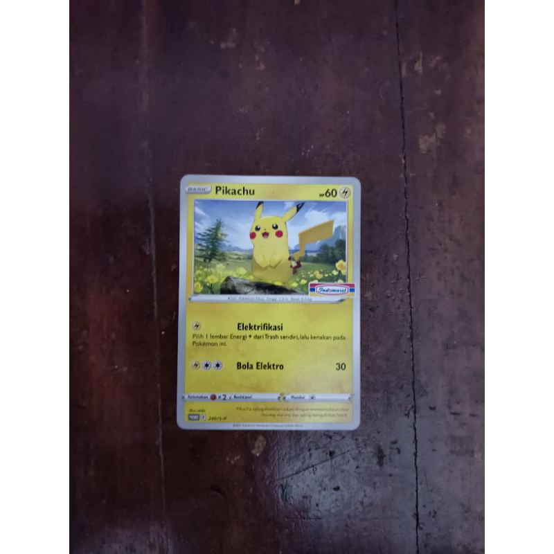 pikachu promo indomaret 240/s-p tcg Indonesia