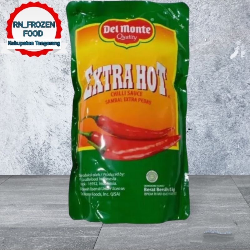 

DELMONTE Sambal Extra Hot Berat isi 1kg (Pouch Standing Up)