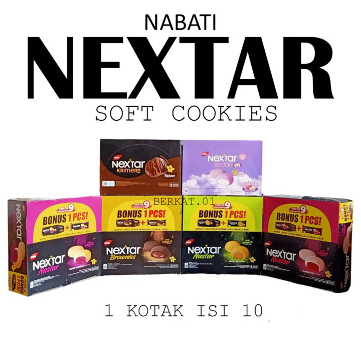 

Nextar Nabati Star Nastar Brownies Choco Strawberry 374G 1 Box Isi 10 Pack All Variant