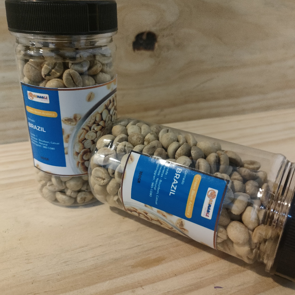 

KS498 // Kopi Biji Import / Biji Kopi Brazil / Green Been Arabica 100gr by. Kimarli store