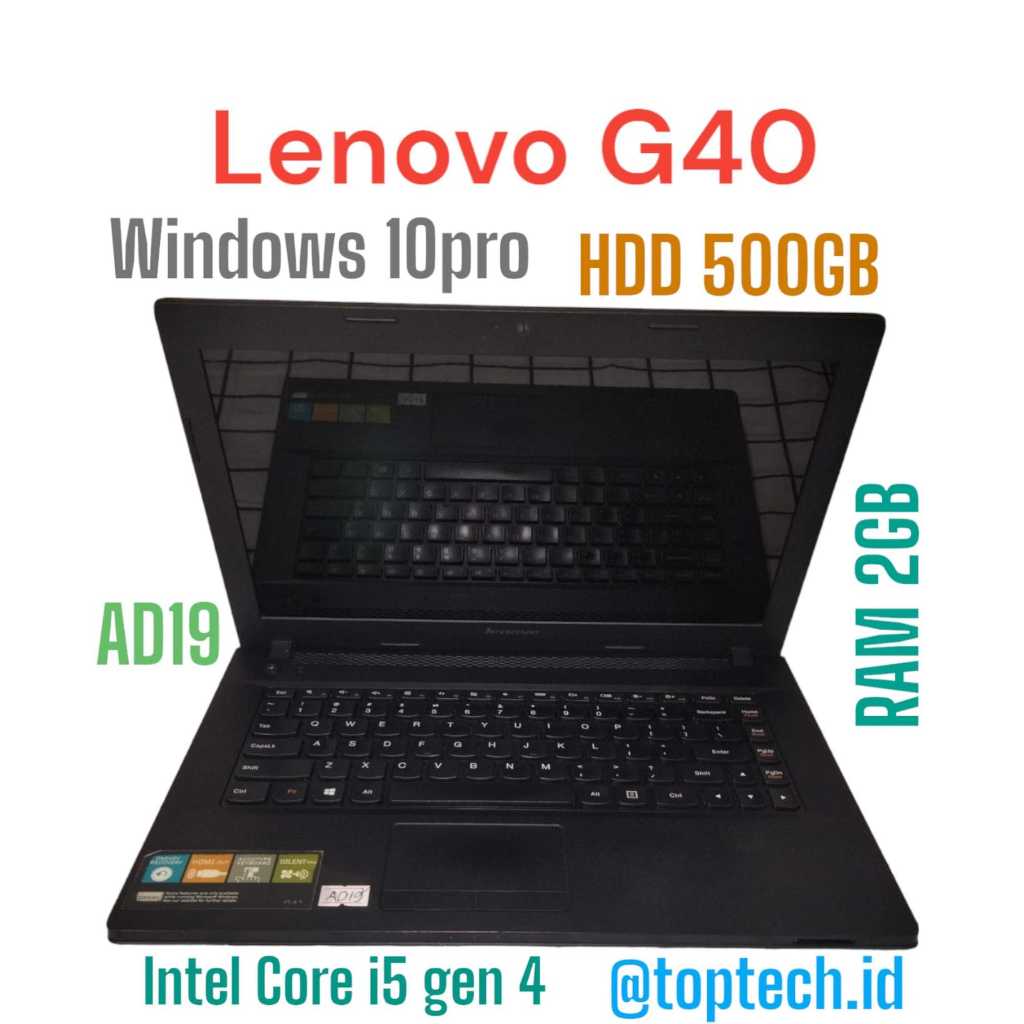 (AD19) Laptop Lenovo G410 Intel Core i5 gen 4