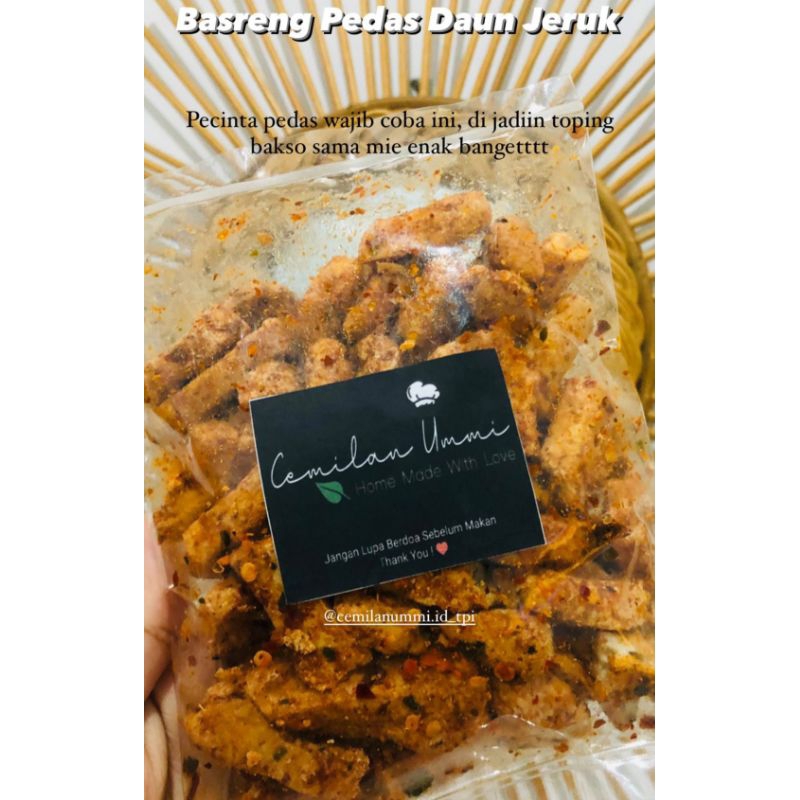

Basreng Pedas Daun Jeruk 500gr / Basreng Viral / Cemilan Enak