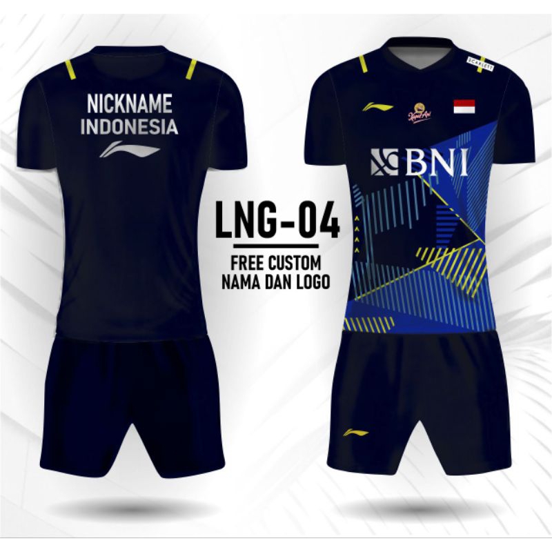 jersey set bulu tangkis all englan 2023 jersey badminton lining kaos badminton custom
