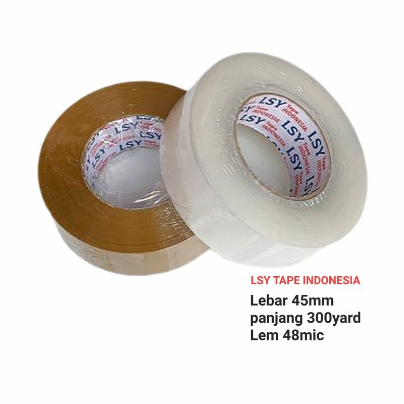 

LSY Lakban Coklat 45mm x 300yard Full | Lakban 45mm x 300yard x 48mic