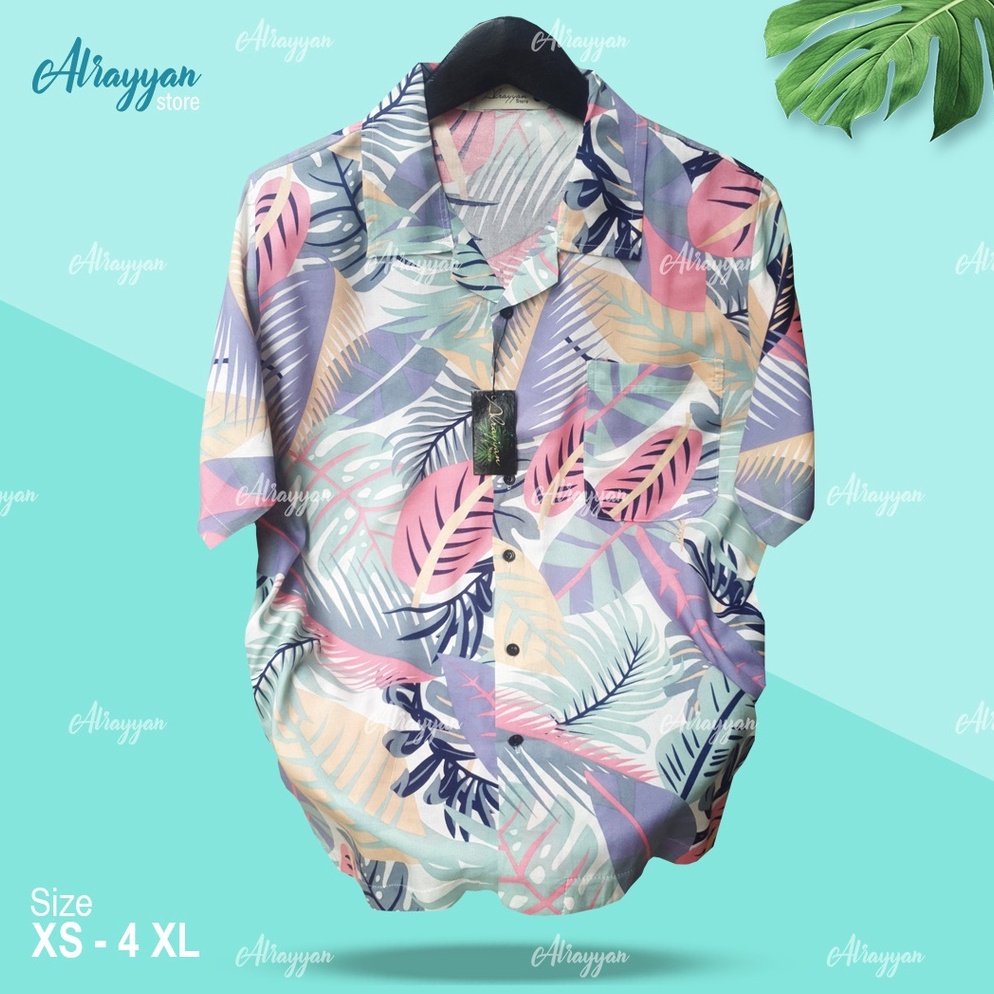 GROSIR MURAH Alrayyan Store  Baju Kemeja Pantai Hawai Lengan Pendek Pria Wanita