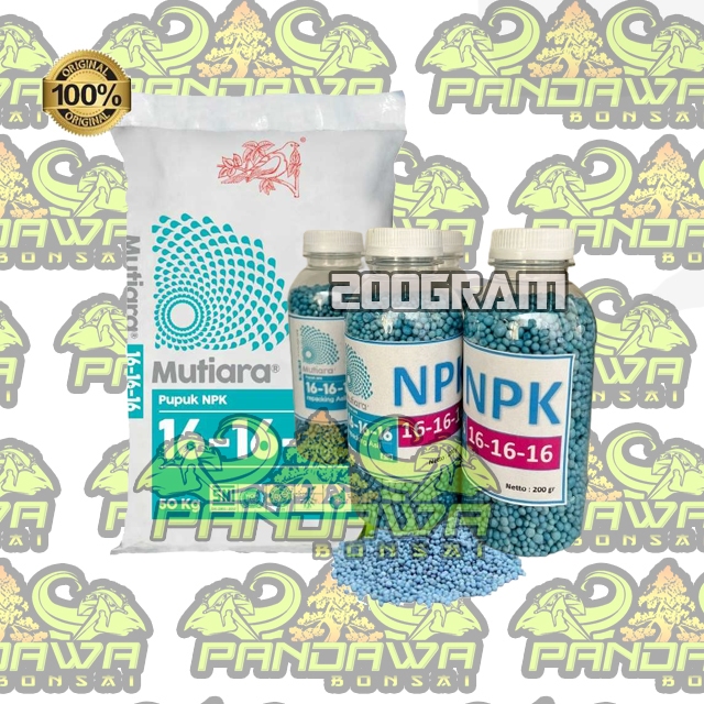 PANDAWA BONSAI-ALAT BONSAI Pupuk NPK Mutiara / Pupuk Tanaman Hias, buah dan Pot 200 Gram