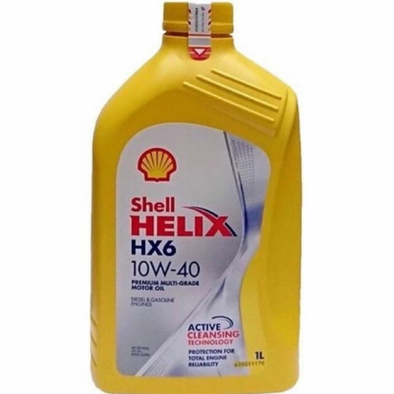 JUAL OLI MOTOR MURAH SHELL HELIX HX6 10W-40 GARANSI ORI