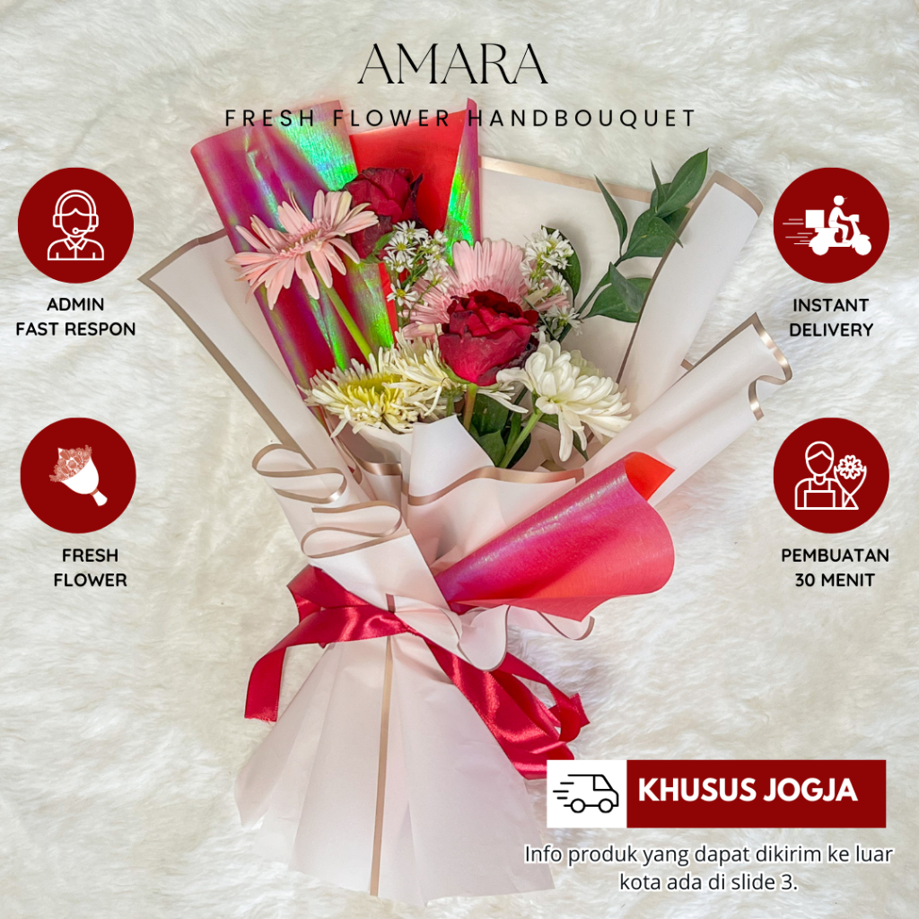 Fresh Hand Bouquet Wedding Engagement Buket Bunga Lamaran Bouquet Bunga Pernikahan Buket Bunga Wisud