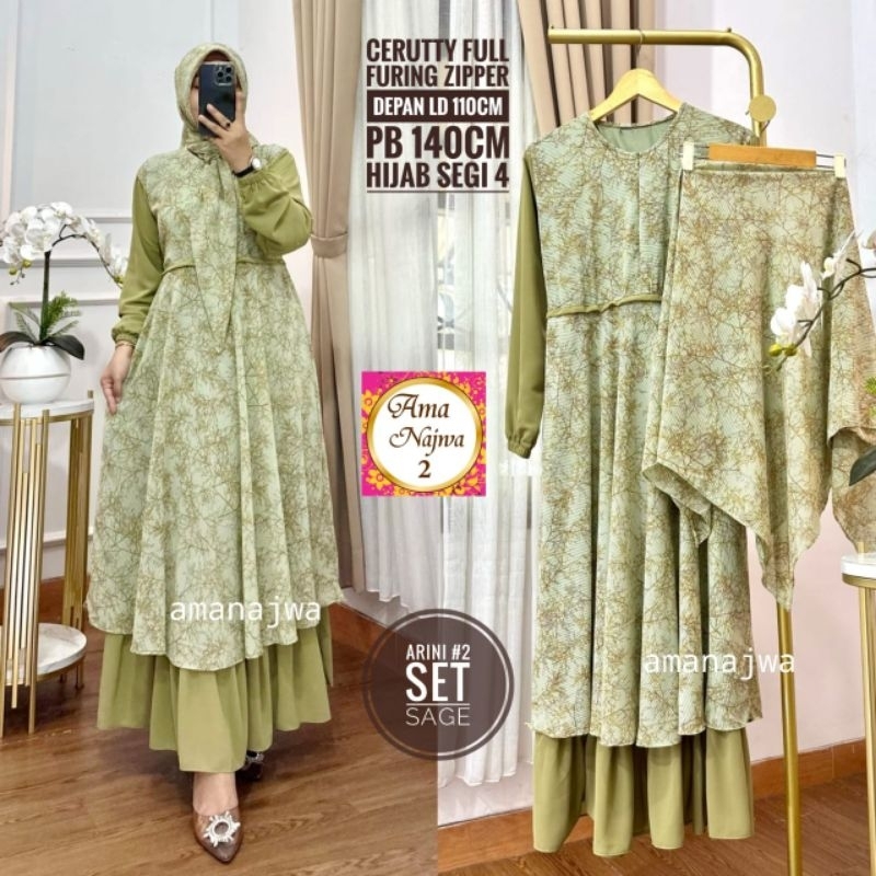 GAMIS ceruti ARINI 2 MAXY //HAFSHA //STEFANIPLUSS HIJAB