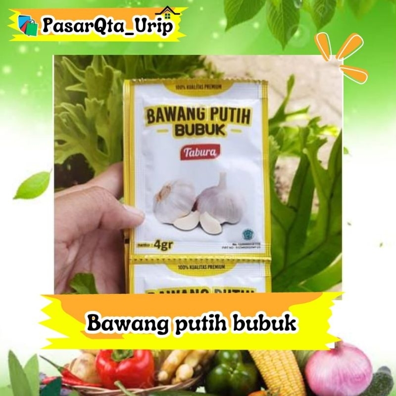 

Bawang putih bubuk 4gr / pasar bumbu online/ pasar online makassar