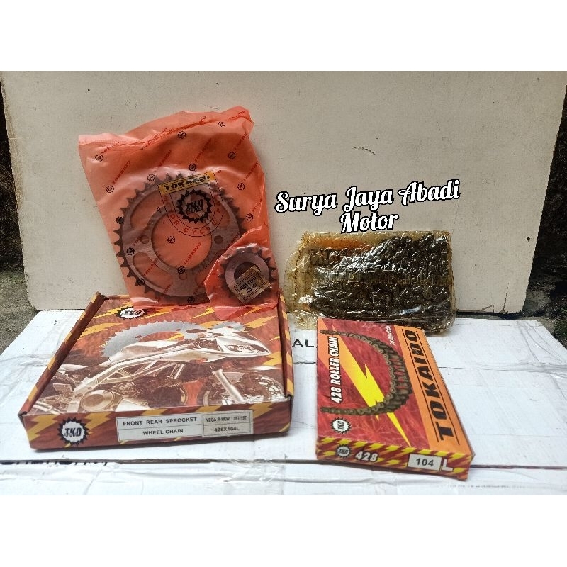 Gear Paket Gir Set 35T/15T Yamaha Vega R New