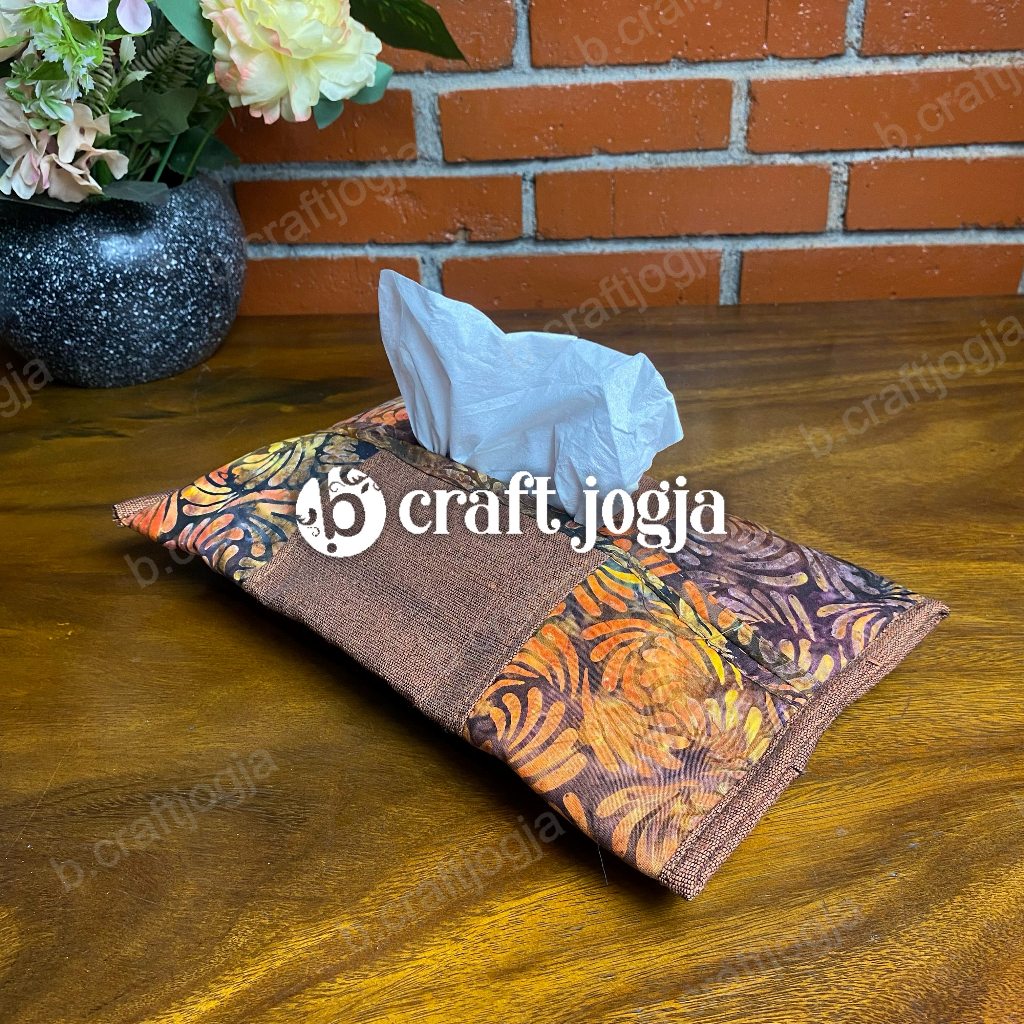 Tempat Tisu Mobil Bahan Kain Batik Dan Lurik Unik Kerajinan Tenun B Craft Jogja