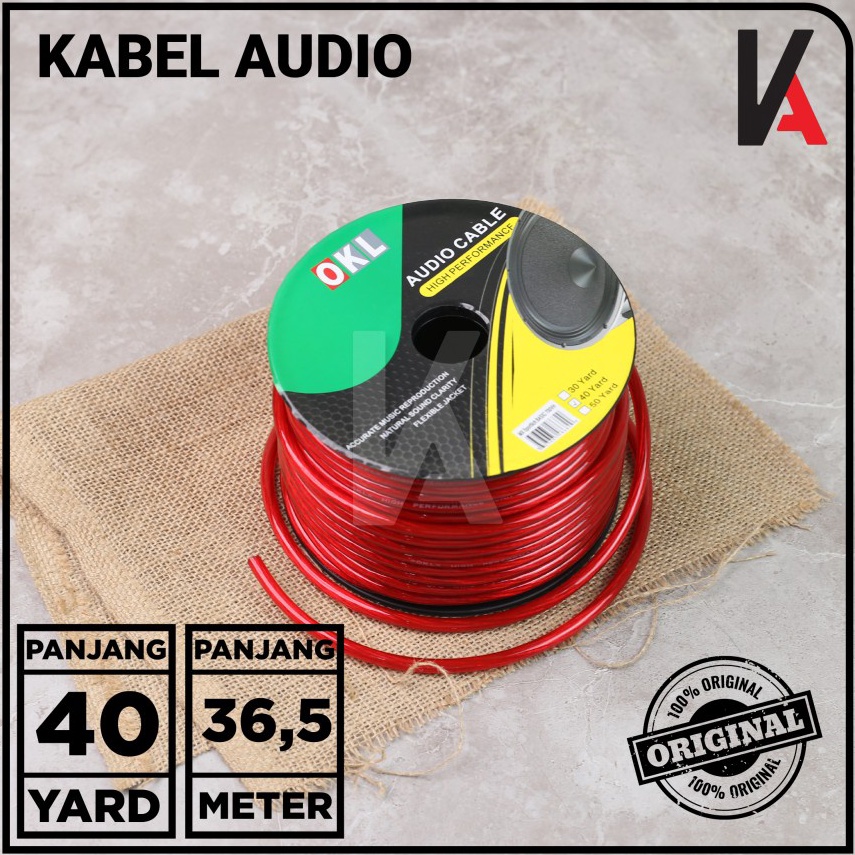 Kabel Speaker  Kabel Strum  Kabel Power Audio Mobil 8 Awg 37 Meter  4 Yard t Kualitas Premium