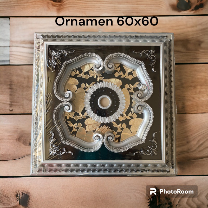 PROMO ORNAMEN LAMPU PVC/ORNAMEN PLAVON PVC/FITTING LAMPU/LAMPU HIAS/ORNAMEN 60x60/BUNGA LAMPU MURAH