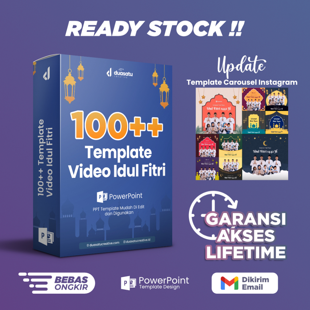 100++ Template Video Ucapan Idul Fitri Murah, PowerPoint, Mudah Digunakan