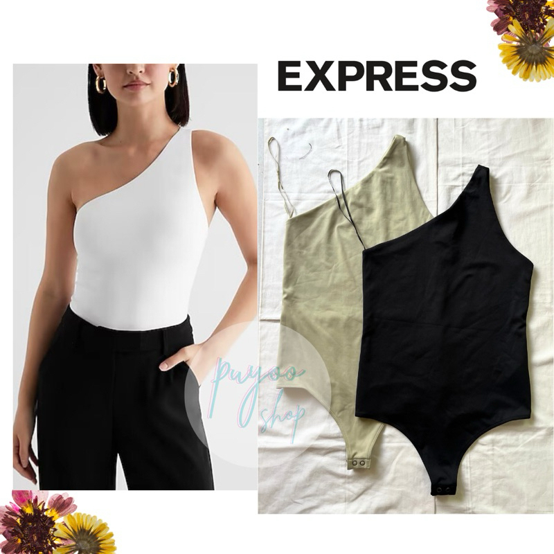 EXPRESS Body Contour High Compression One Shoulder Bodysuit