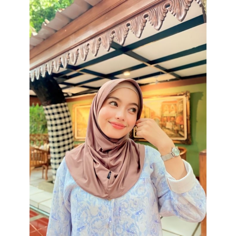 Fyla hijab - Hijab sport jersey pendek/ bergo hamidah/ sport marisa