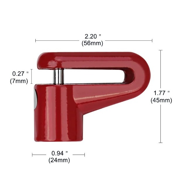 Kunci Gembok Disc Lock pada Cakram Sepeda Motor Universal — 10