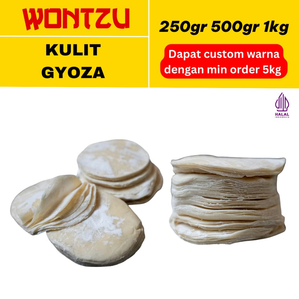 

Kulit Gyoza Diameter 7cm - 500gr - 100% Halal & Tanpa Pengawet