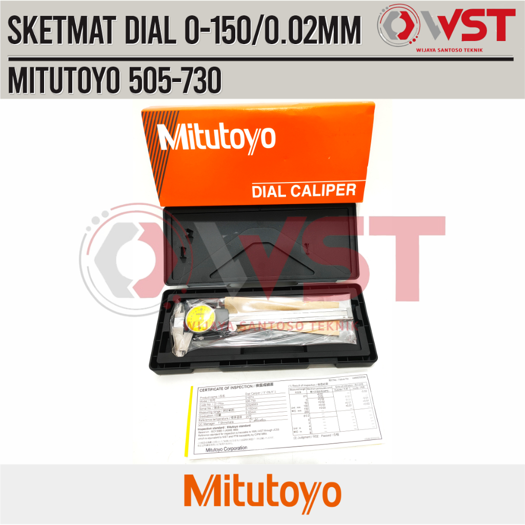 Mitutoyo Sketmat Dial/Dial Caliper 0-150mm/0.02mm(505-730)