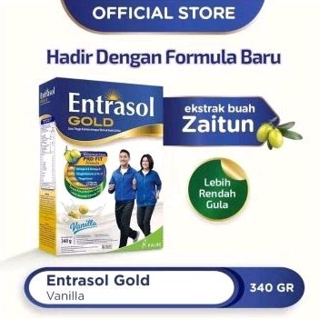 

ENTRASOL GOLD 340G RASA VANILA DAN COKELAT