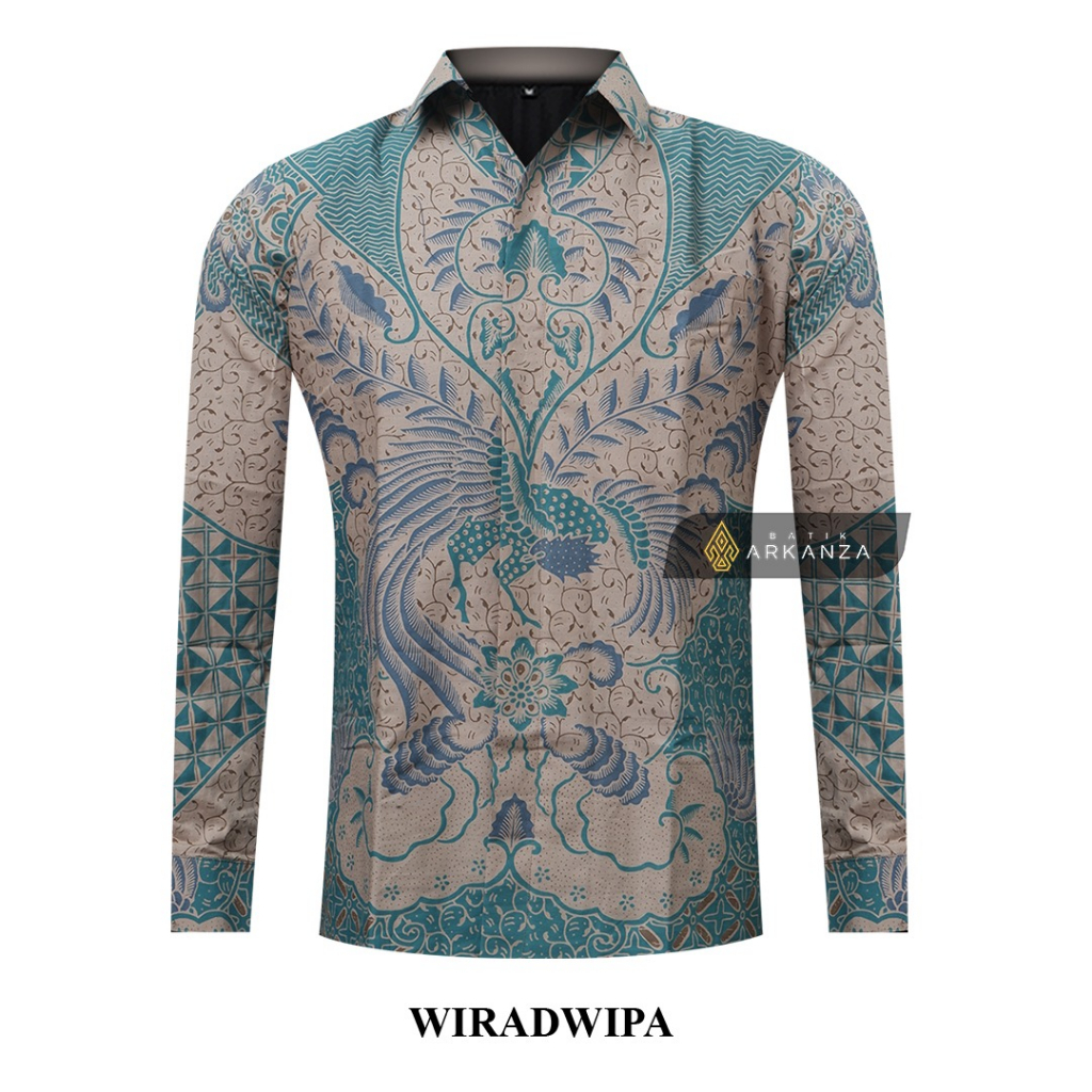 BATIK ARKANZA PRIA Kemeja BATIK ARKANZA PRIA Motif WIRADWIPA Slimfit Lengan Panjang PRIA Motif WIRAD