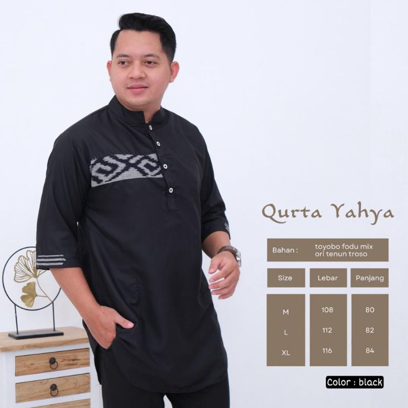 TERBARU & TERLARIS Koko Kurta Pria Lengan Panjang - Kurta Mix Ori Tenun Troso - Baju Koko Pria - Kur