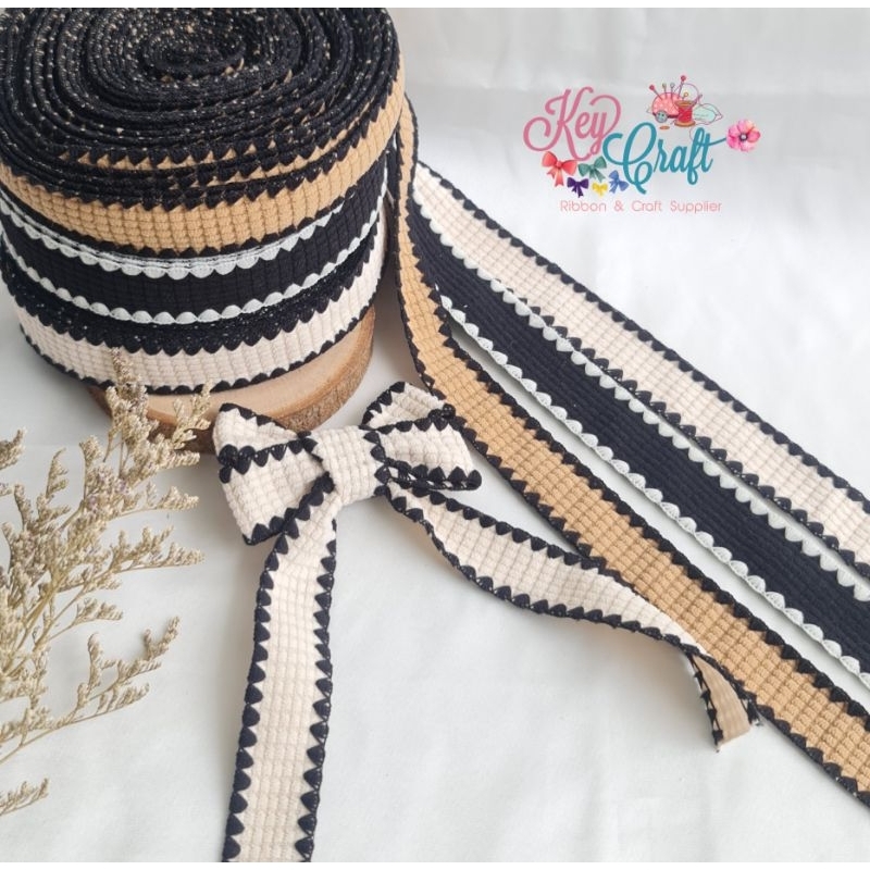

Pita Korea Tweed Anyaman size 2,5cm
