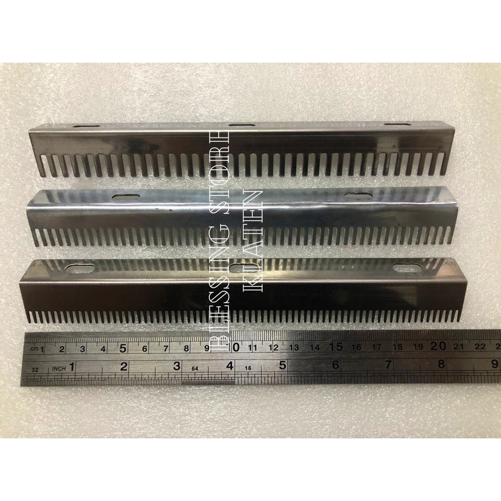 SPAREPART GILINGAN MIE DZM 200 -  SISIR GILINGAN MIE TYPE 200 / TATAKAN PISAU STAINLESS 1.5mm