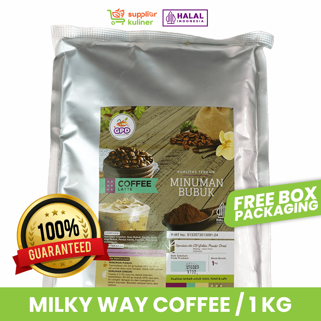 

COFFEE LATTE GOLDEN POWDER DRINK BUBUK MINUMAN PREMIUM