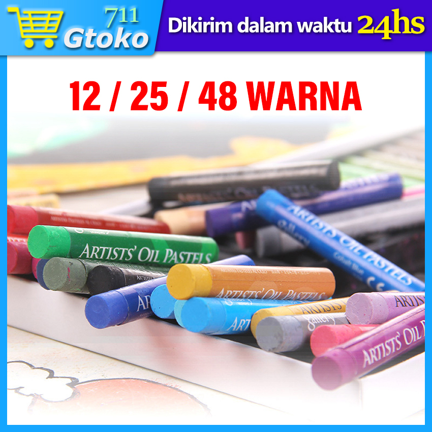 

Crayon Washable Krayon Oil Pastel Pentel 12 Warna / 25 Warna / 48 Warna