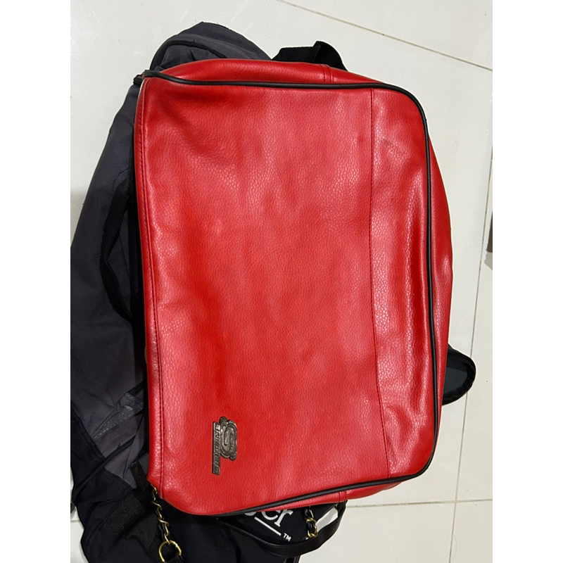 skechers red messenger bag kulit tas besar laptop dokumen pl preloved