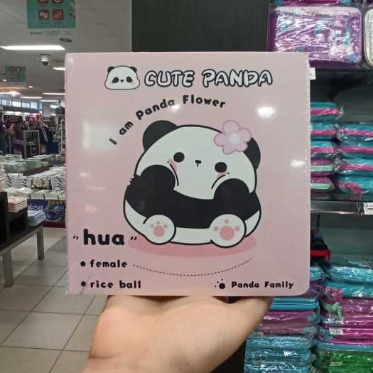 

Gramedia - kako cute panda square 15x15 notebook pink