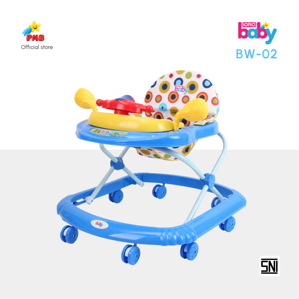 BABY WALKER  BW 02  IORA PMB TOYS//ALAT BANTU BERJALAN BAYI//APOLO ANAK ADA MUSIK DAN MAINAN EDUKASI