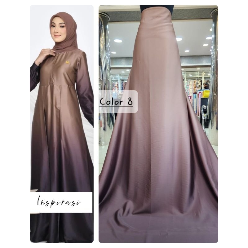 kain satin armany ombre gradasi