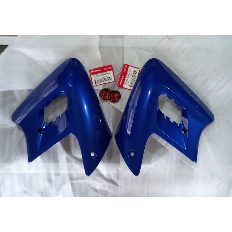 Sayap kupingan kuping tangki airscope cover body ori tiger revo awal set kanan kiri biru SHROUD, R (