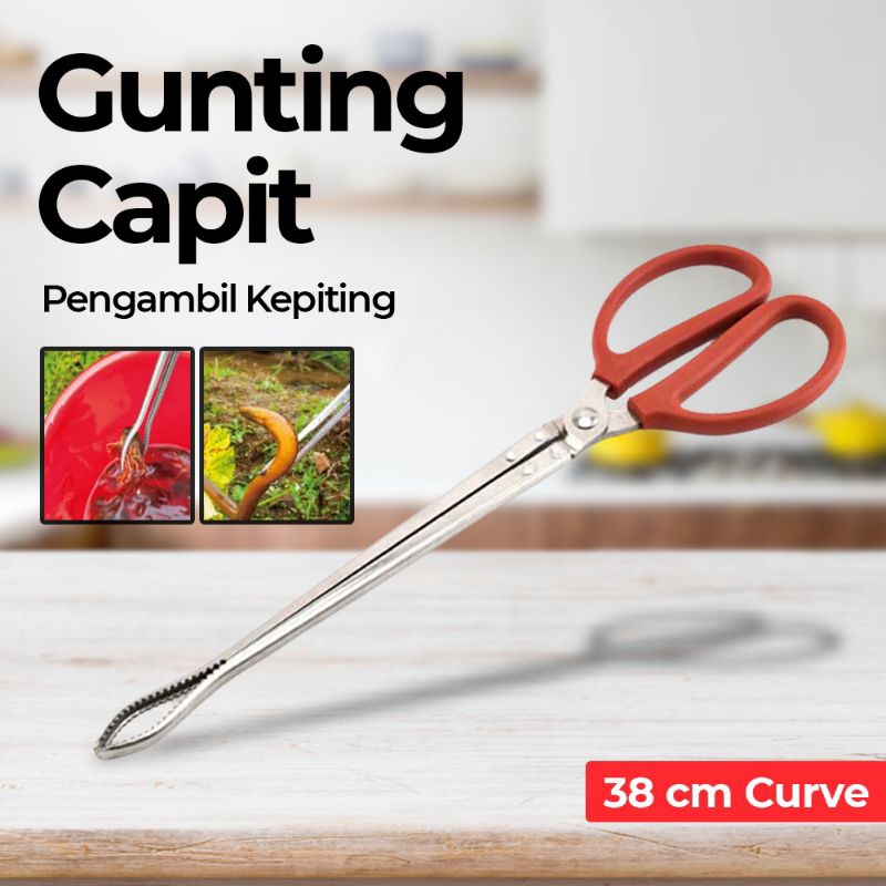 

Gunting Capit Pengambil Kepiting 38 Cm HOUSEEN Carb Tong