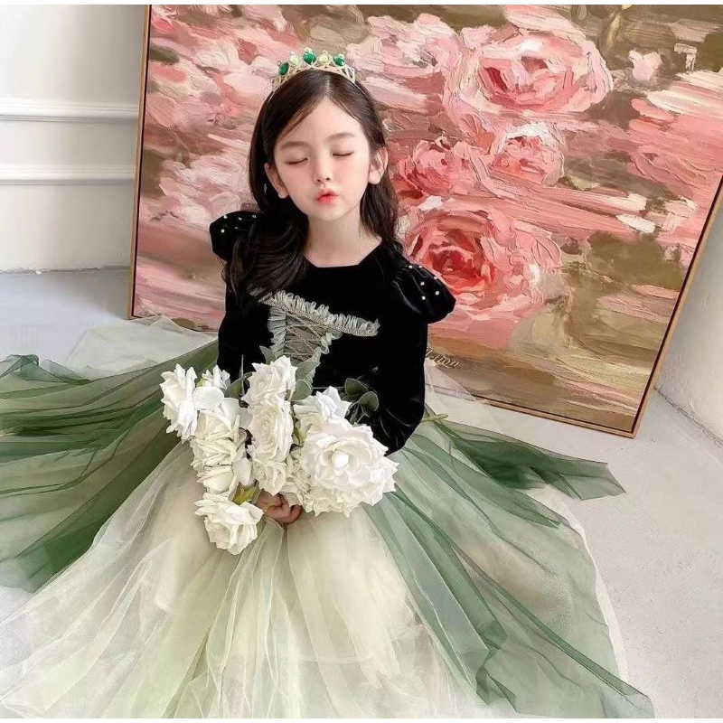 84514JRR SIVIKA DRESS CROWN VELVET ANAK ALA NONI ANAK SUPPREM