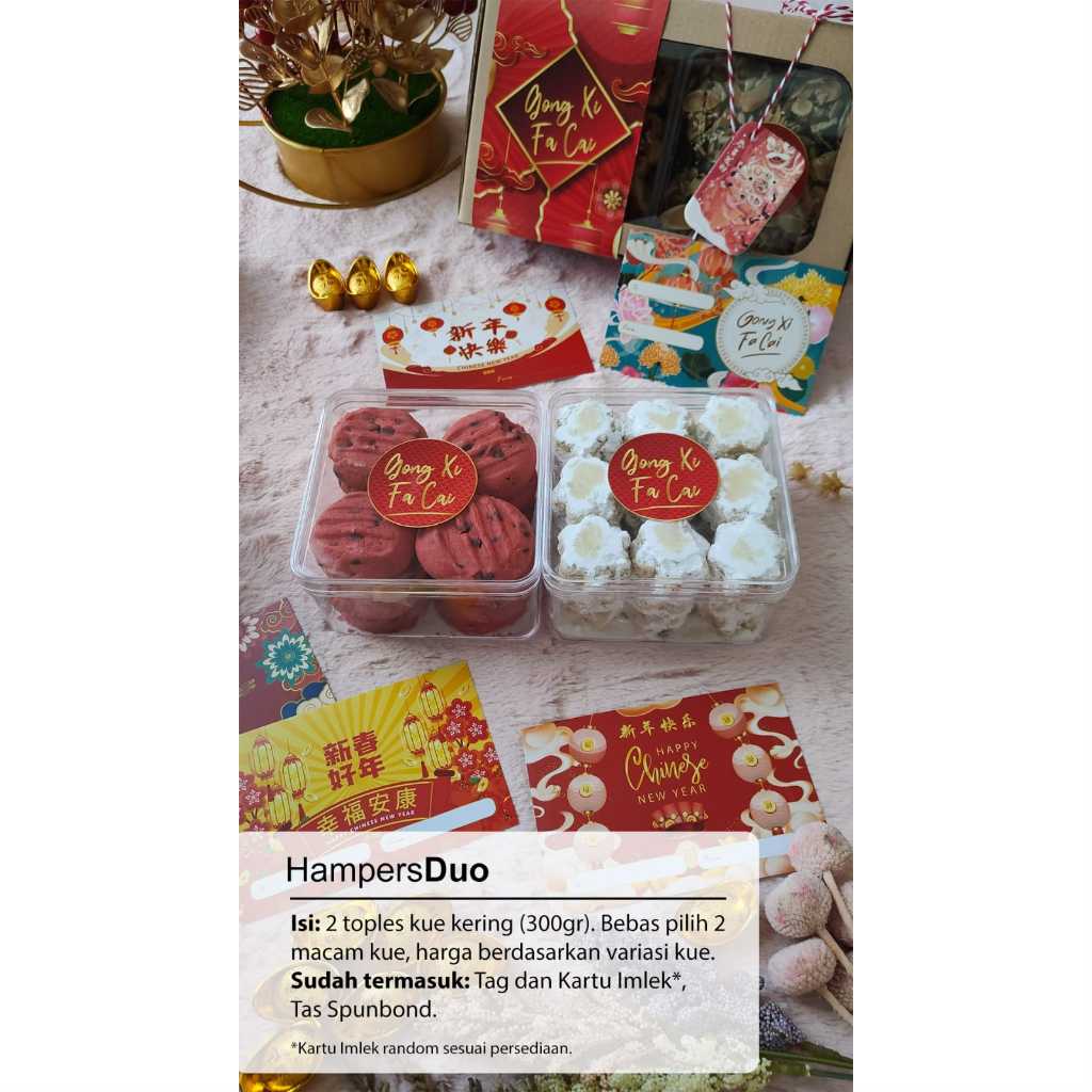 

Parcel Hampers Parsel Duo - Paket Kue Kering Tahun Baru Imlek Sincia