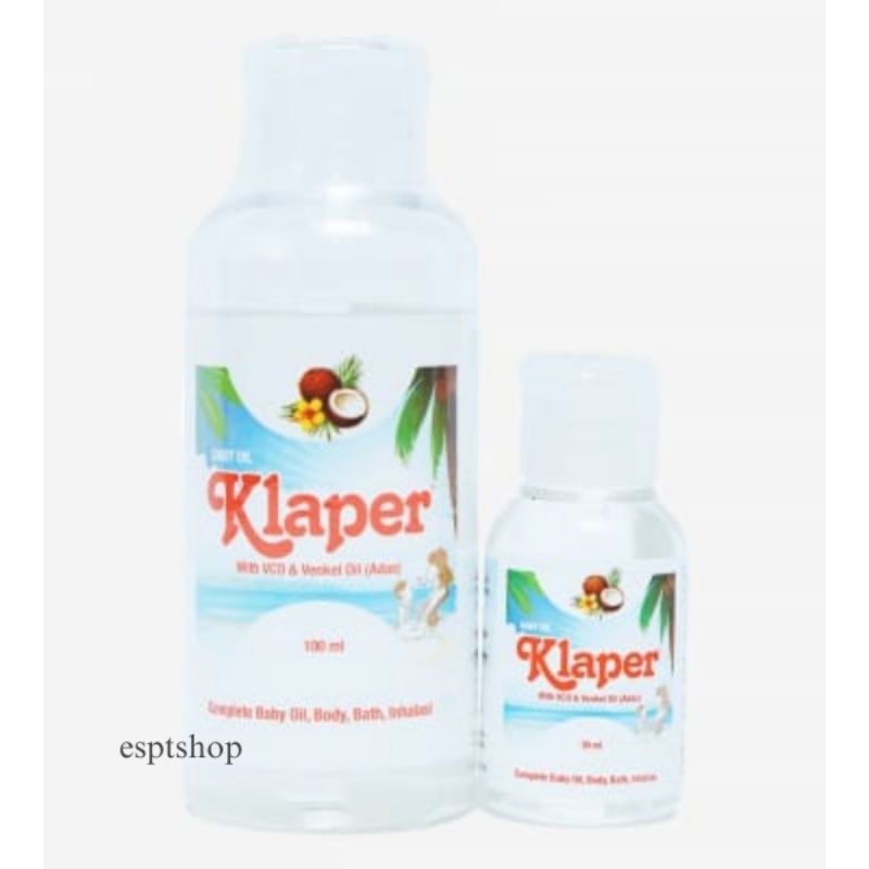 Klaper Baby Oil with vco & venkel oil (Adas)