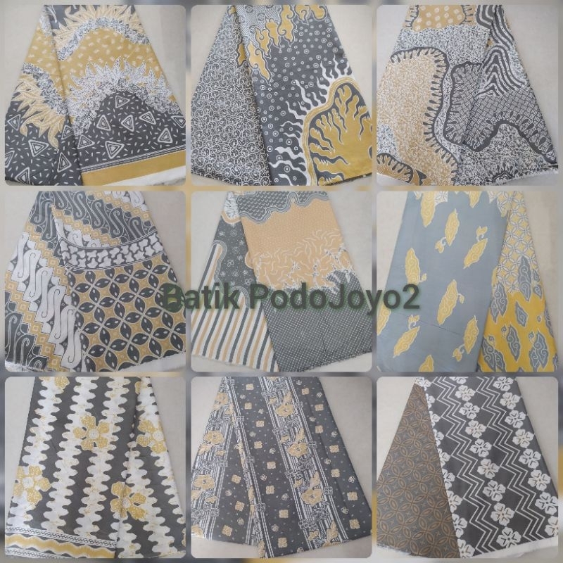 Kain Batik TRR Kain Batik Tetron Rayon Warna Abu Abu Kain Batik Grey