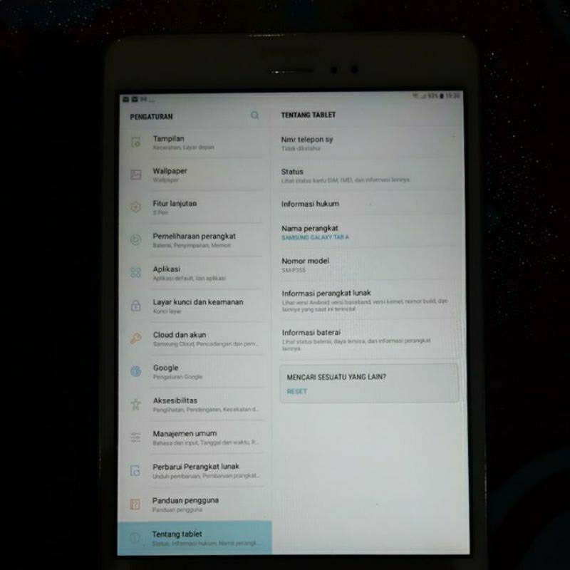 SAMSUNG GALAXY TAB A (SM-P355) WHITE