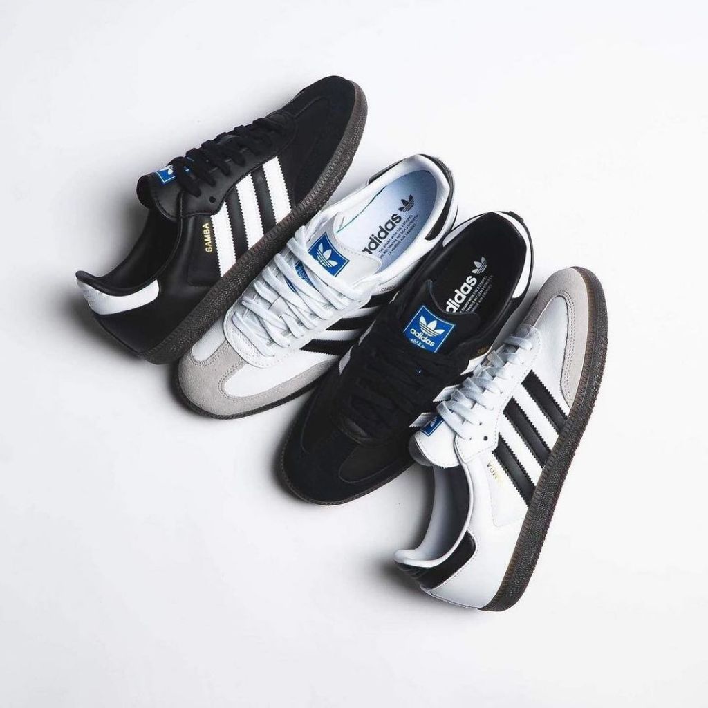 Sepatu Pria Adidas Samba OG Putih Hitam