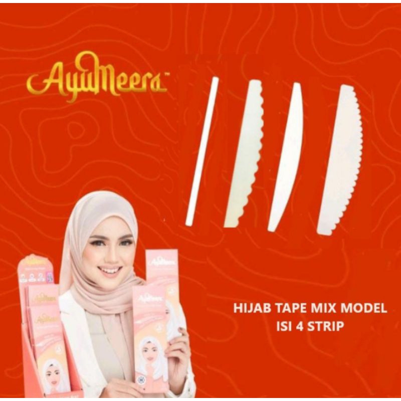 [shopingbpn] MIX MODEL HIJAB TAPE 4IN1 - HIJAB TAPE BIKIN HIJAB MELENGKUNG PARIPURNA -HIJAB TAPE MUR