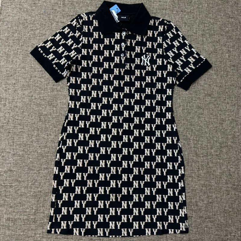 MLB Korea NY Yankees Monogram Dress Black Original