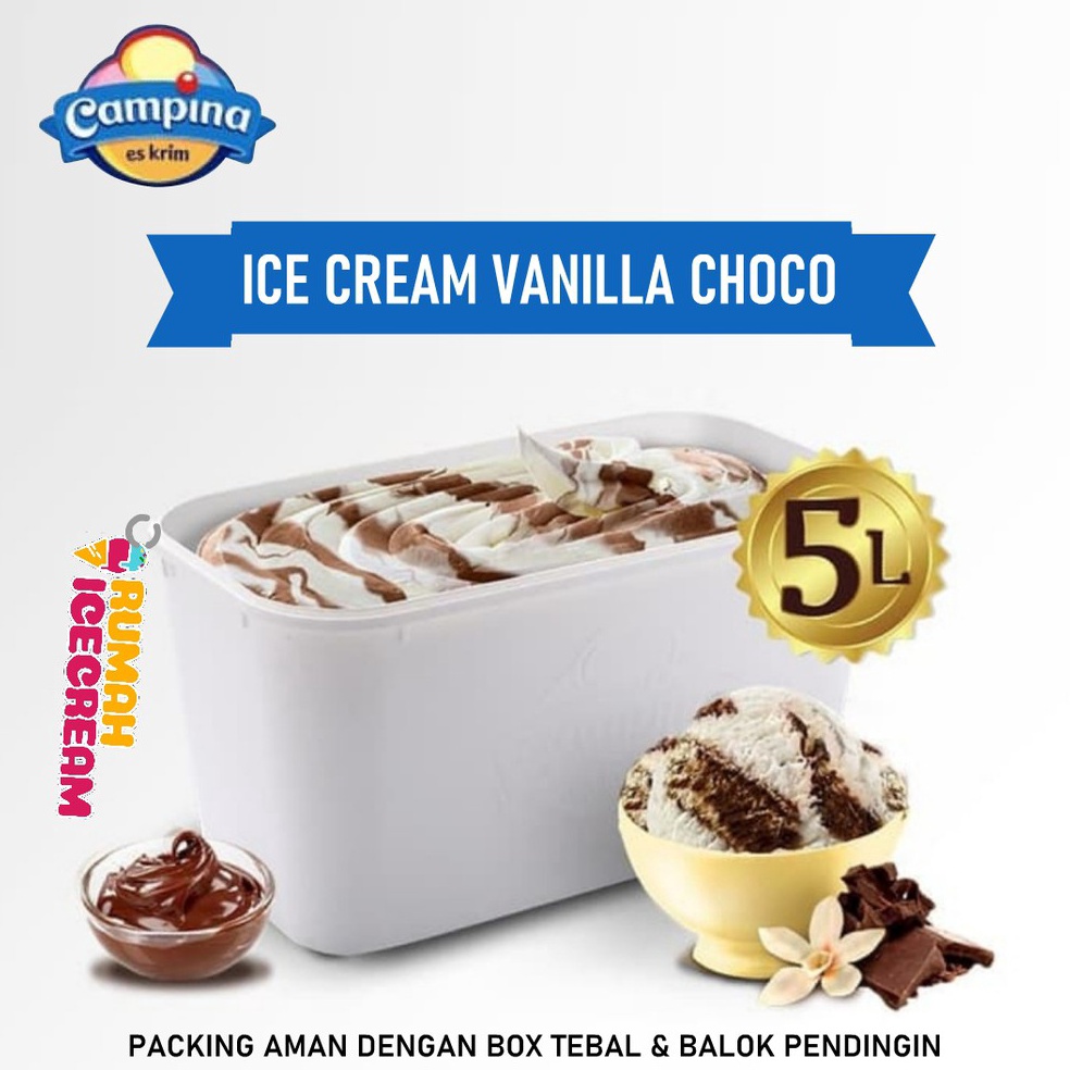 

Cuci gudang Ice Cream Es Krim 5 Liter Campina